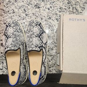 Rothy's original slip-on sneaker Python.